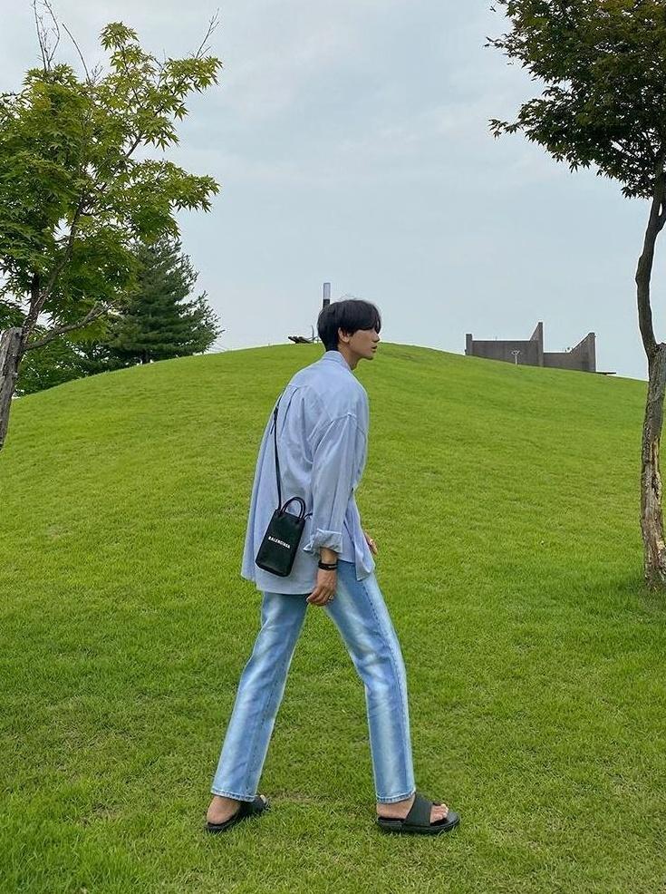 Gradient Loose Straight Trendy Denim Pants