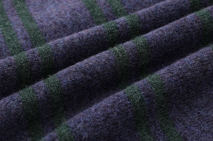 Gradient Striped Cozy Knit Cardigan Sweater