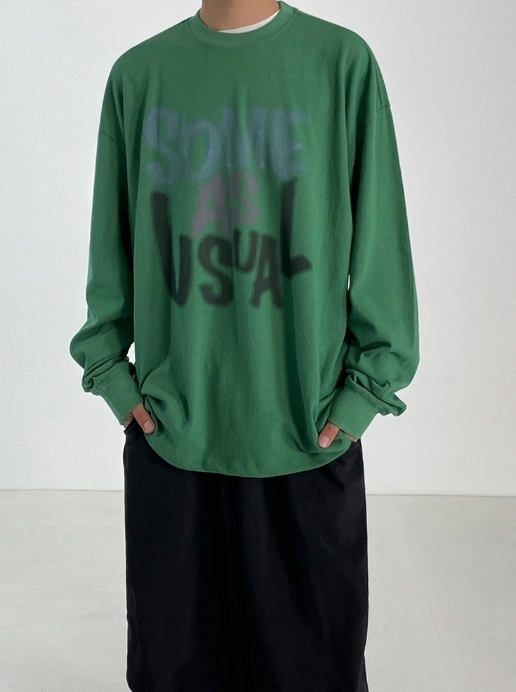 Graffiti Design Loose Fit Sweatshirt