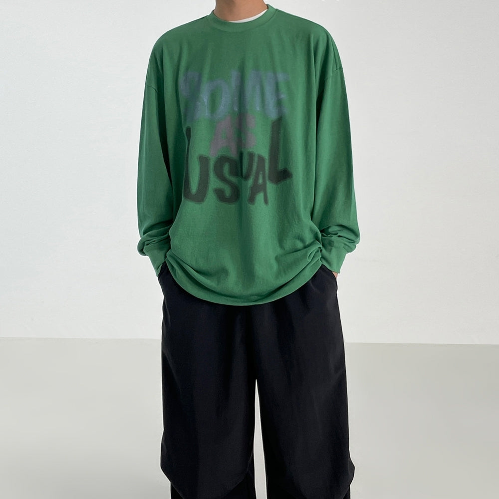 Graffiti Design Loose Fit Sweatshirt