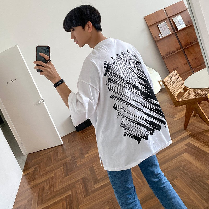 Graffiti Print Loose Fit T-Shirt