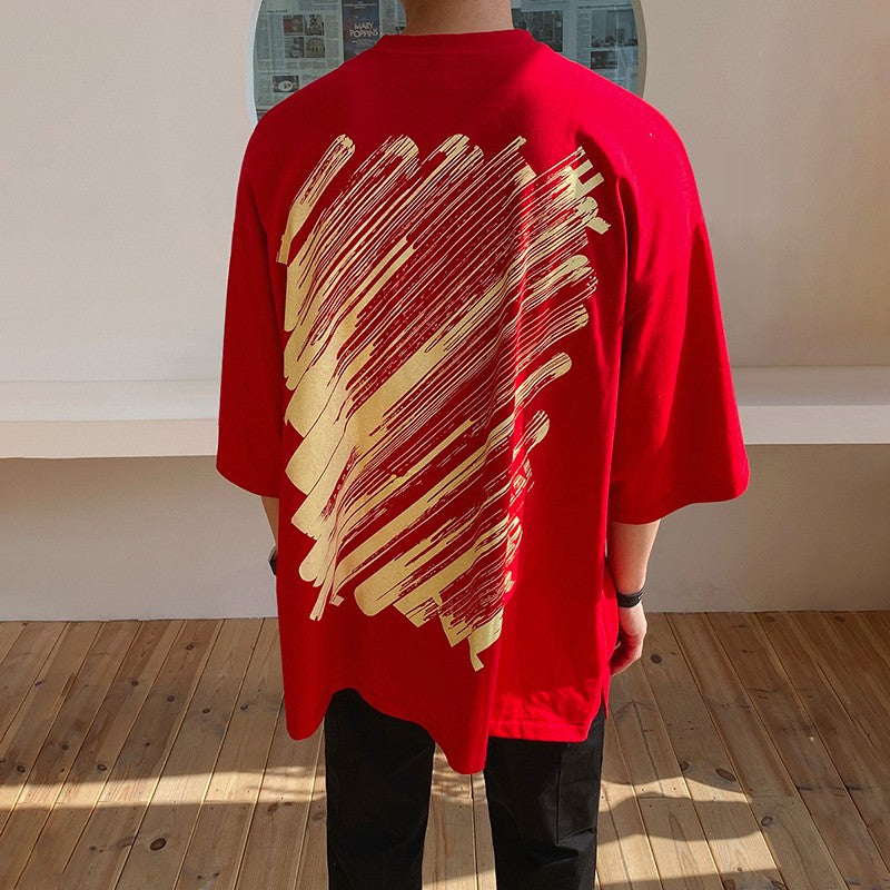 Graffiti Print Loose Fit T-Shirt