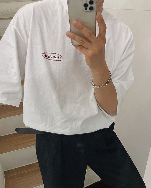 Graffiti Print Loose Fit T-Shirt