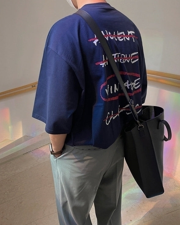 Graffiti Print Loose Fit T-Shirt