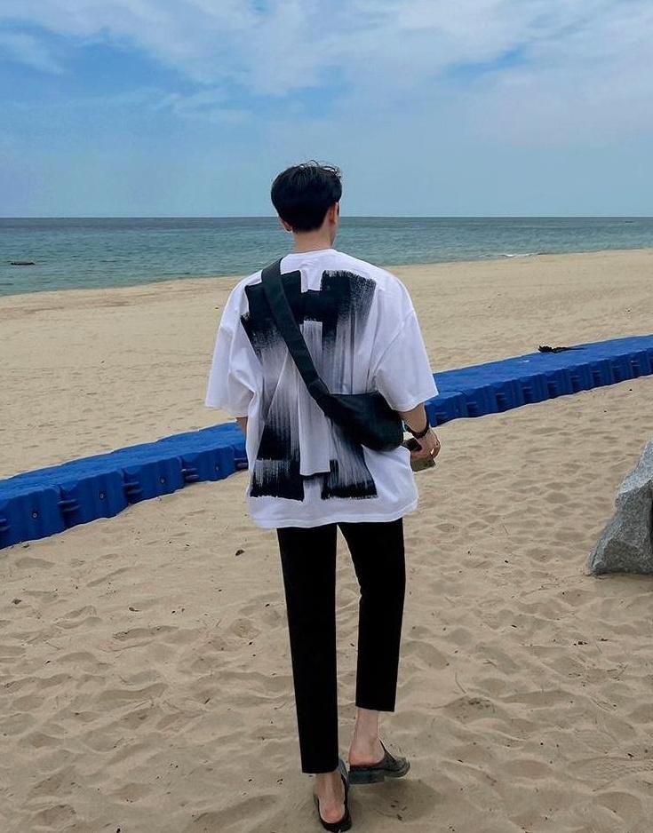 Graffiti Print Loose Fit Tee