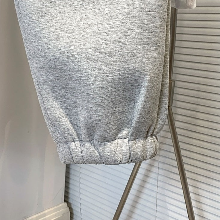 Gray Casual Jogger Pants With Pockets