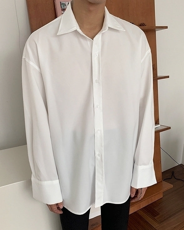 Gray Casual Loose Fit Trendy Shirt