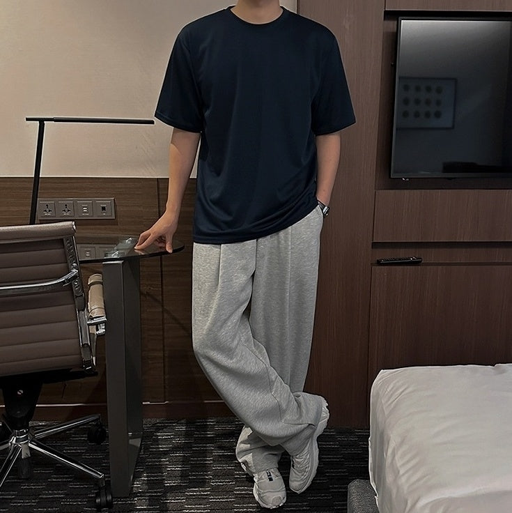 Gray Casual Relaxed Fit Pants