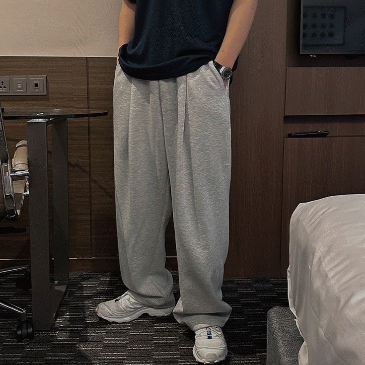 Gray Casual Relaxed Fit Pants