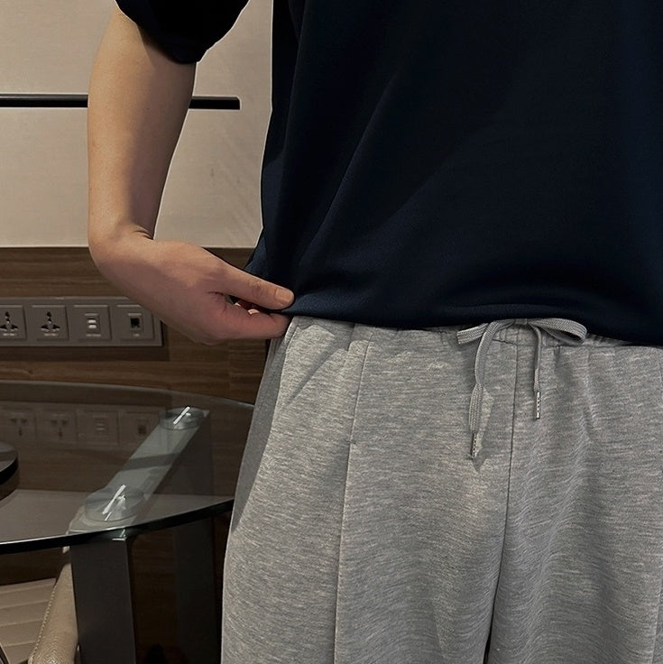 Gray Casual Relaxed Fit Pants