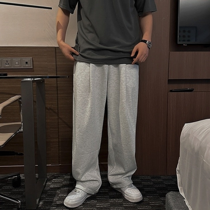 Gray Casual Relaxed Fit Pants