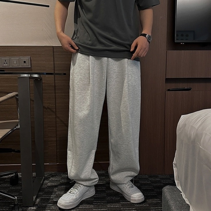 Gray Casual Relaxed Fit Pants