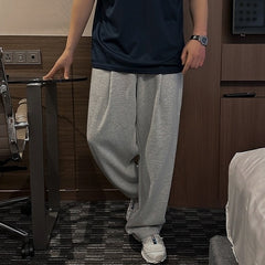 Gray Casual Relaxed Fit Pants