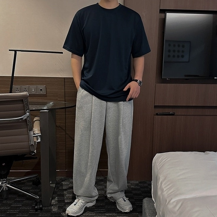 Gray Casual Relaxed Fit Pants