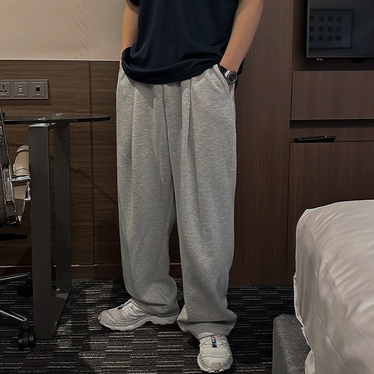 Gray Casual Relaxed Fit Pants