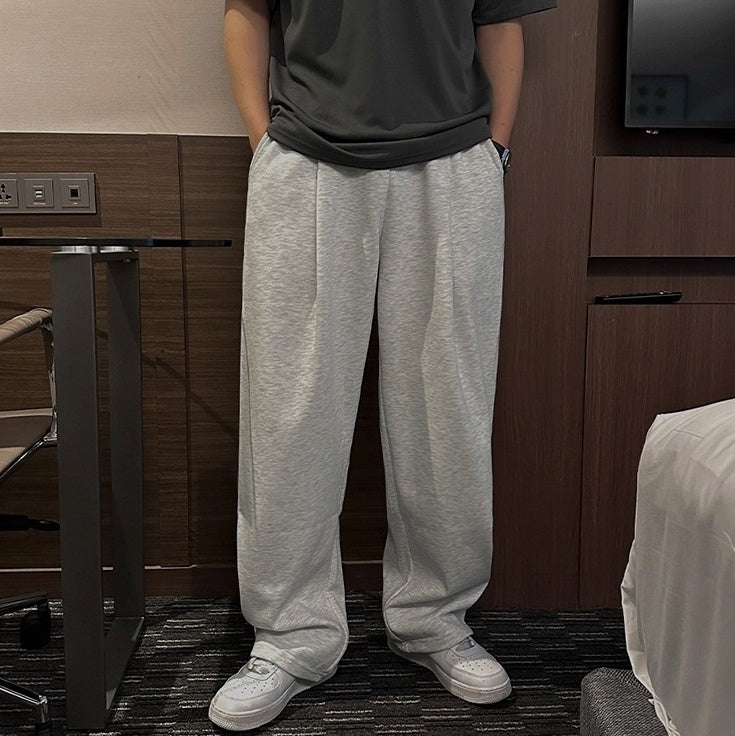Gray Casual Relaxed Fit Pants