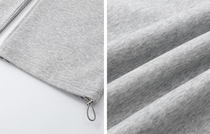 Gray Casual Relaxed Fit Pants