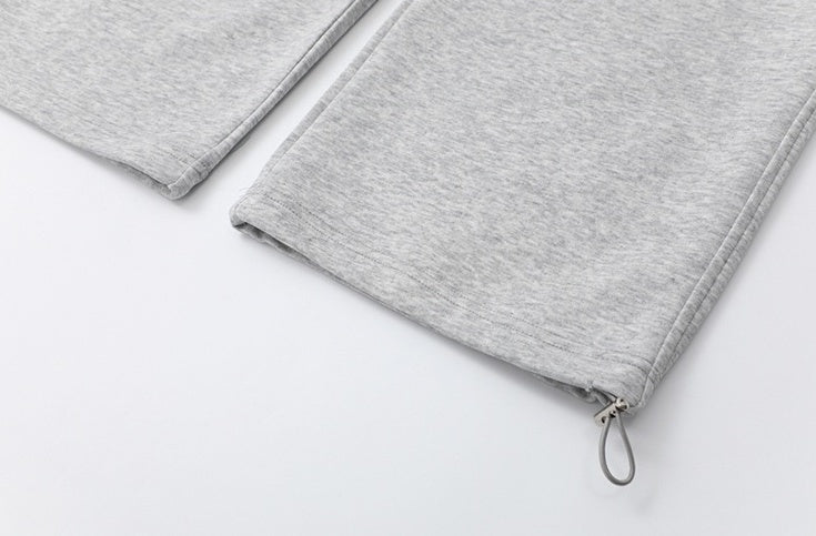 Gray Casual Relaxed Fit Pants