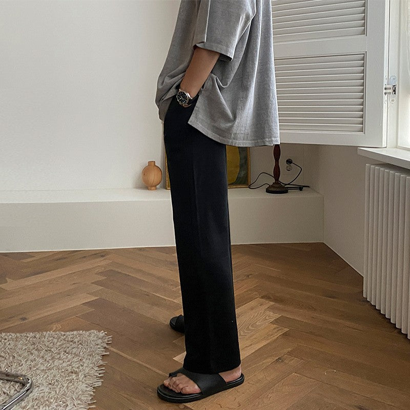 Gray Loose Casual Sweatpants
