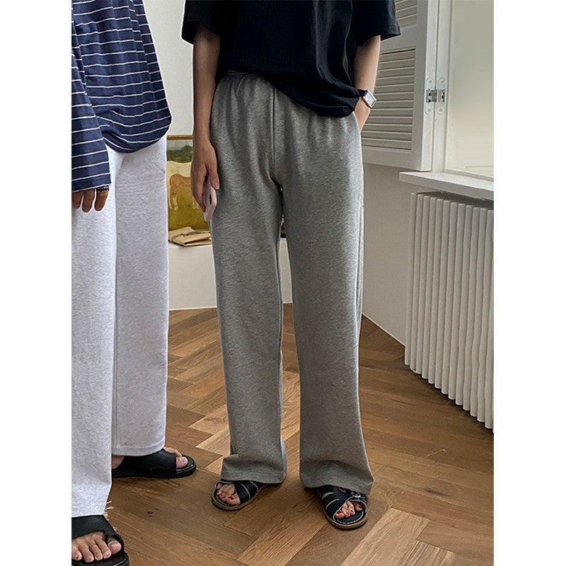 Gray Loose Casual Sweatpants