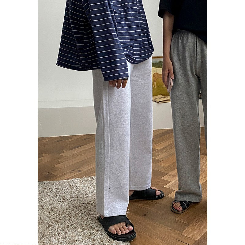 Gray Loose Casual Sweatpants