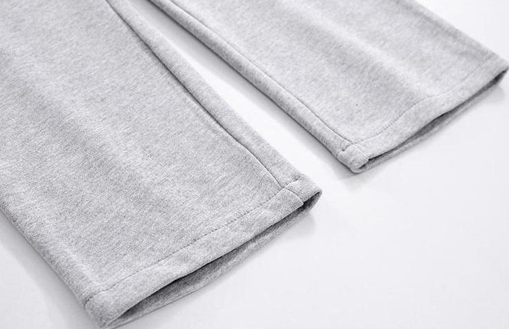 Gray Loose Casual Sweatpants