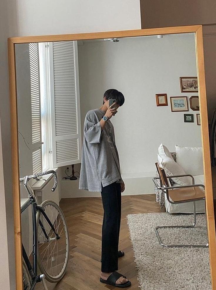 Gray Loose Casual Sweatpants
