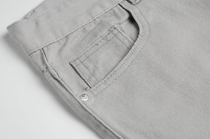 Gray Loose Fit Denim Pants