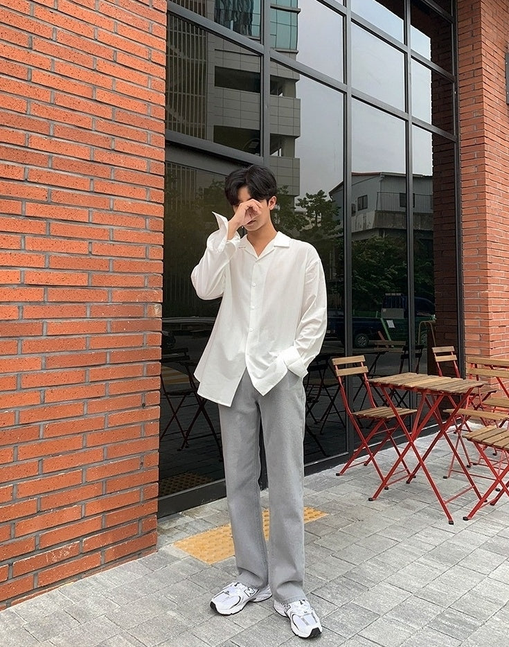 Gray Loose Fit Denim Pants