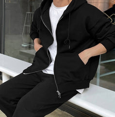 Gray Relaxed Fit Casual Trousers