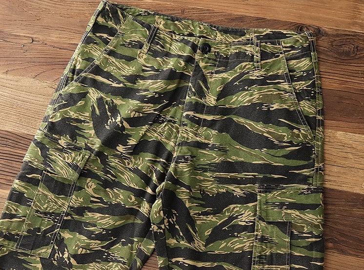 Green And Black Camouflage Pants