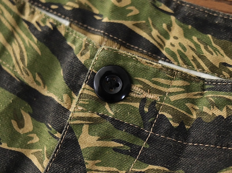 Green And Black Camouflage Pants
