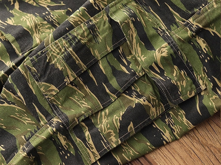 Green And Black Camouflage Pants