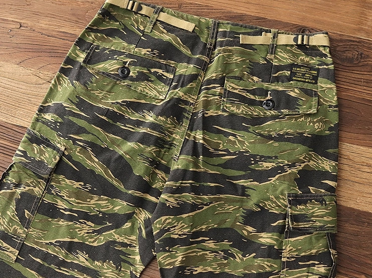 Green And Black Camouflage Pants
