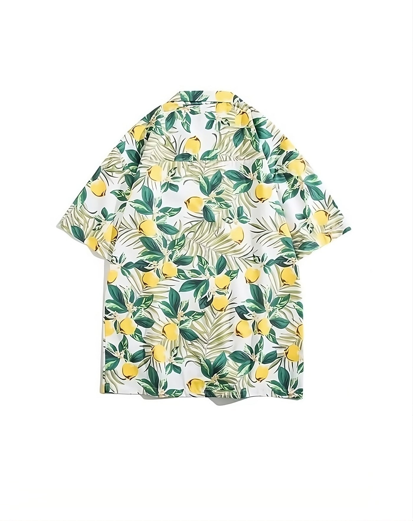 Green And Yellow Lemon Pattern Shirt