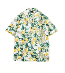 Green And Yellow Lemon Pattern Shirt