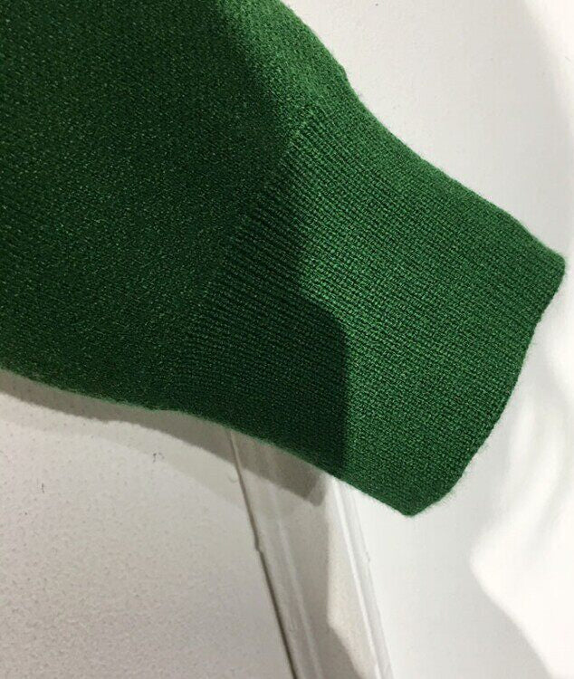 Green Argyle Cardigan Set