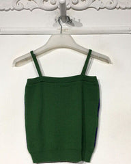 Green Argyle Cardigan Set