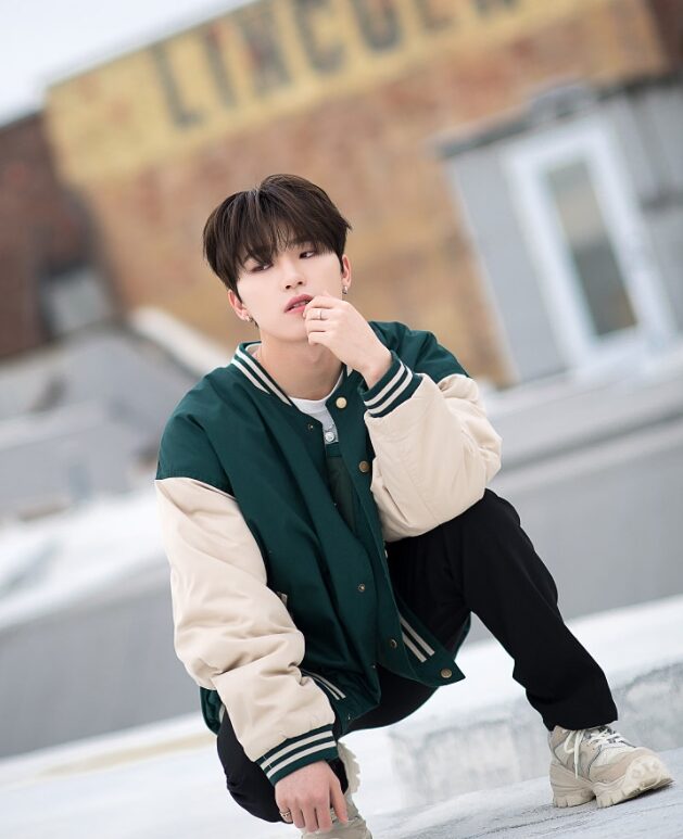 Green Oversized Varsity Jacket