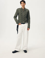 Green Cadet Button Jacket