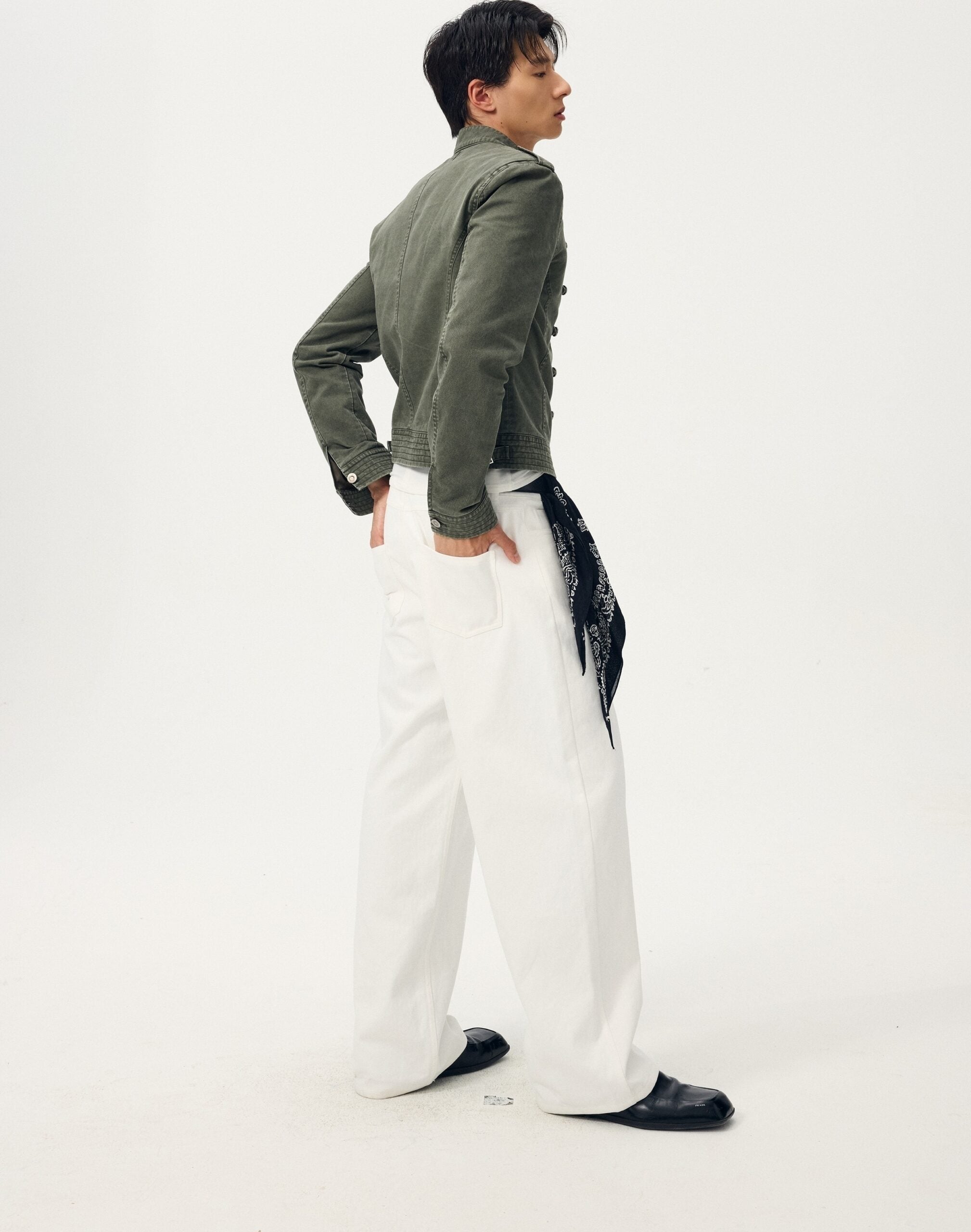 Green Cadet Button Jacket