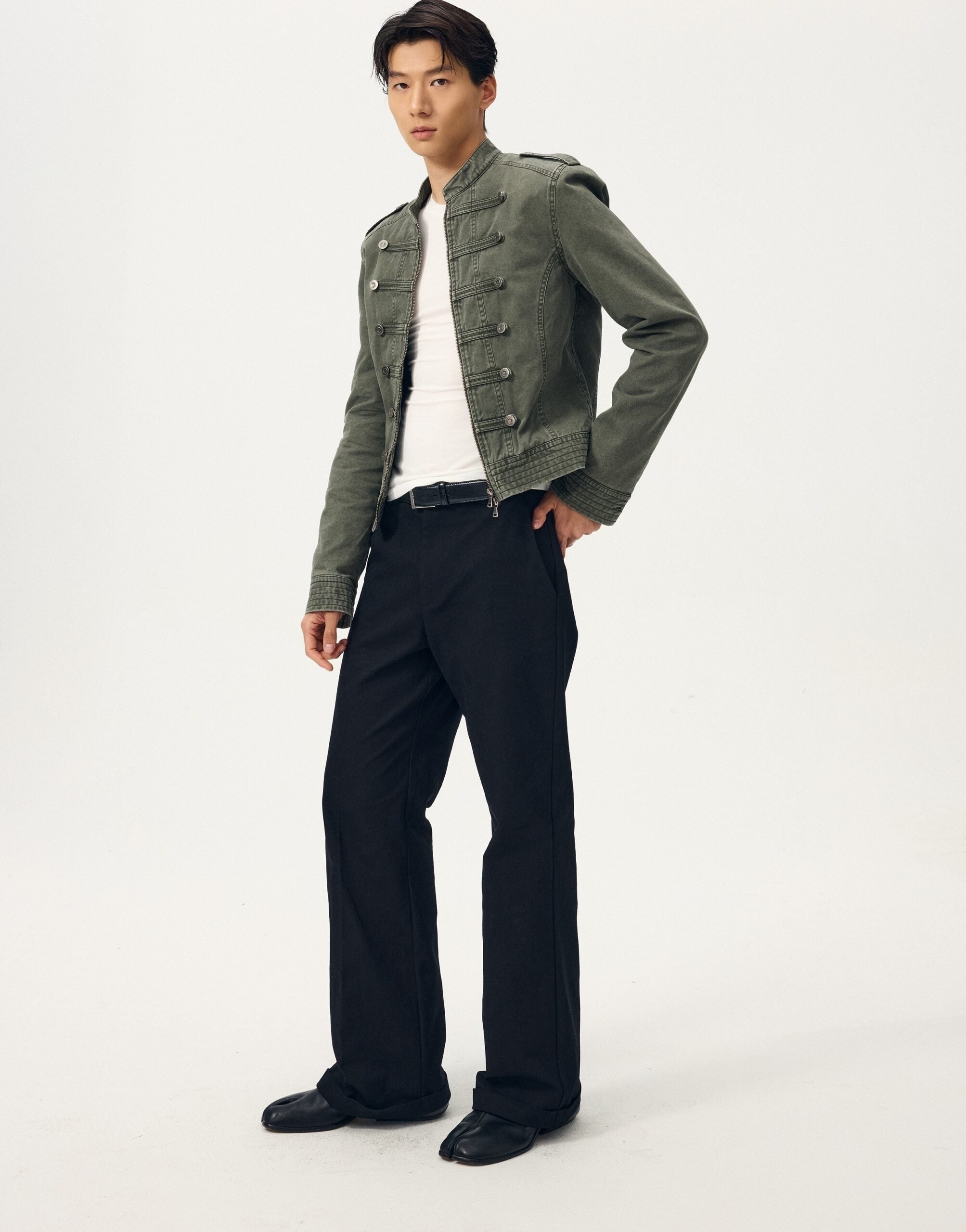 Green Cadet Button Jacket