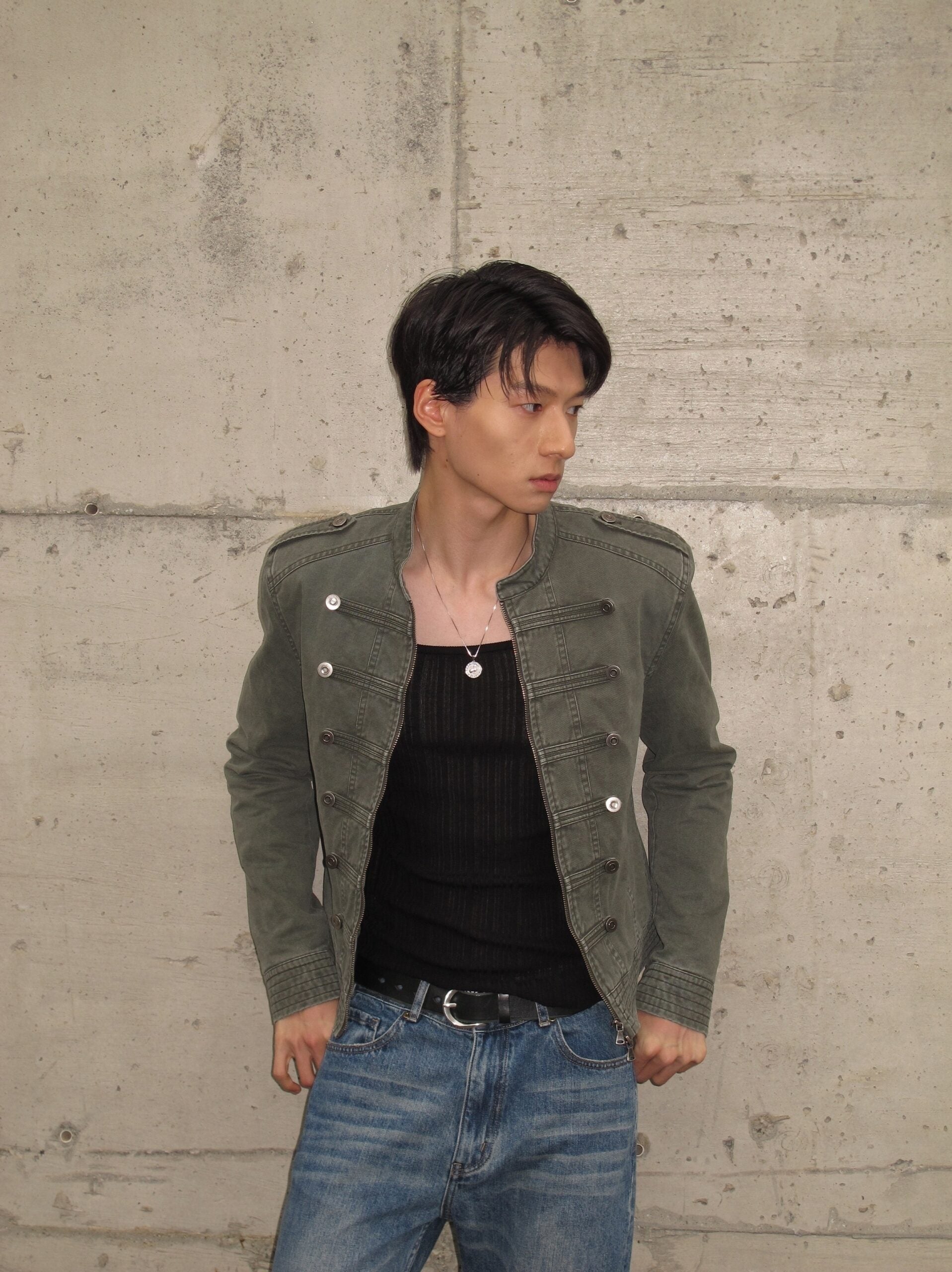 Green Cadet Button Jacket