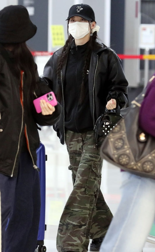 Green Camouflage Baggy Pants