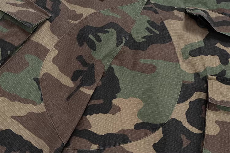 Green Camouflage Cargo Shorts