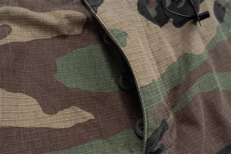 Green Camouflage Cargo Shorts