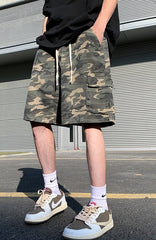 Green Camouflage Cargo Shorts