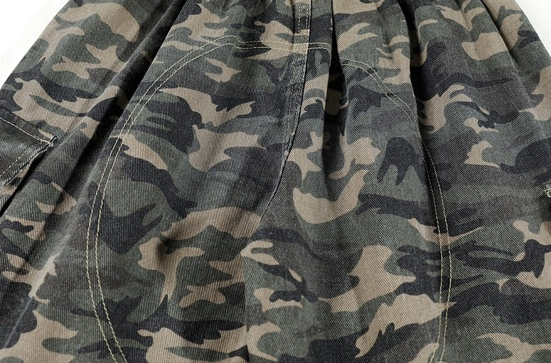Green Camouflage Cargo Shorts