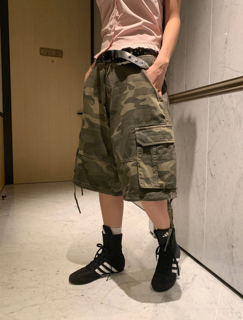 Green Camuflage Jorts