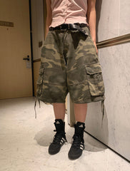 Green Camuflage Jorts